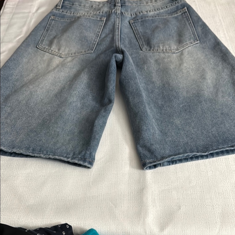 SHEIN Women's Blue Jean Shorts